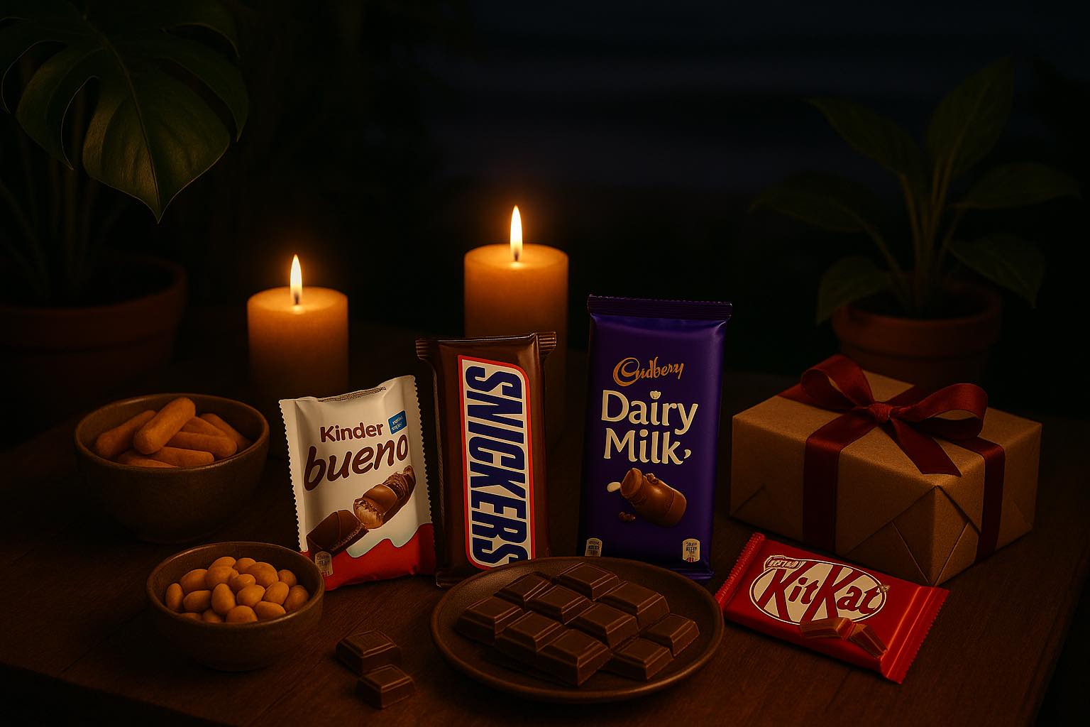 Candlelight Chocolate Gift